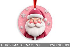 Santa Claus Christmas Ornament. Cute Santa Claus Sublimation Product Image 1