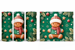 Gingerbread Tumbler Design. Christmas Tumbler Sublimation Product Image 2