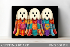 Cute Halloween Cutting Board. Cute Ghost Cutting Board Product Image 1