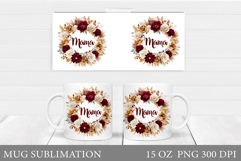Mother's Day Mug Design. Mama Mug Wrap Sublimation Product Image 1