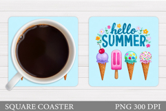 Summer Coaster Design. Summer Sublimation Product Image 1