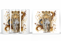 Leopard Tumbler Design. Leopard Sublimation Product Image 2