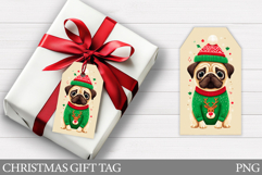 Christmas Gift Tag Design. Christmas Dog Gift Tag Printable Product Image 1