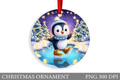 Cute Penguin Christmas Ornament. Christmas Ornament Design Product Image 1