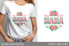 Mother's Day T-Shirt Design. Mother's Day Sublimation Product Image 1