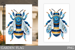Bee Garden Flag Design. Bee Sublimation Product Image 1
