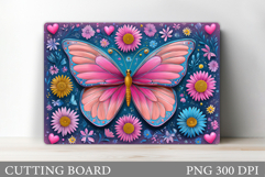 Butterfly Cutting Board. Butterfly Sublimation Product Image 1