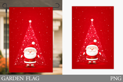 Santa Claus Garden Flag. Christmas Garden Flag Sublimation Product Image 1