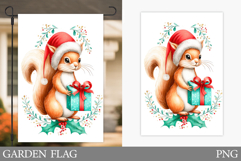 Cute Squirrel Kitchen Towel. Christmas Kitchen Towel Design Product Image 1