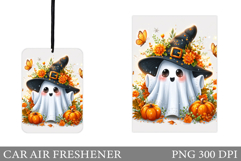 Ghost Car Air Freshener Design. Halloween Car Air Freshener Product Image 1