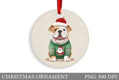 Cute Dog Christmas Ornament. Christmas Ornament Design Product Image 1