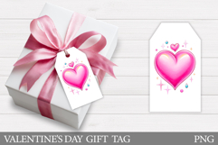 Valentines Gift Tag Design. Heart Gift Tag Printable Product Image 1