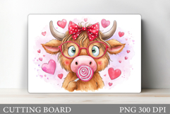 Valentines Cow Cutting Board. Valentines Cutting Board Product Image 1