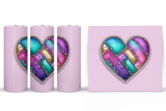 Heart Tumbler Design. Valentine Tumbler Wrap Sublimation Product Image 2