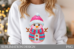 Snowman T-Shirt Design. Snowman Sublimation Product Image 1