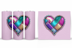 Heart Tumbler Design. Valentine Tumbler Wrap Sublimation Product Image 2