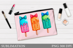 Ice Cream Cosmetics Bag. Ice Cream Makeup Bag Design Product Image 1