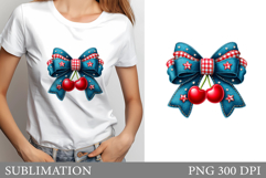 Cherry T-Shirt Design. Cherry Sublimation Product Image 1