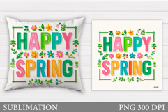 Spring Pillow Design. Spring Sublimation Product Image 1