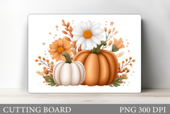 Fall Pumpkin Cutting Board. Fall Kitchen Cutting Board Product Image 1