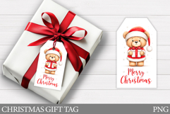 Christmas Gift Tags. Christmas Bear Gift Tag Printable Product Image 1