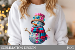 Snowman T-Shirt Design. Snowman Sublimation Product Image 1