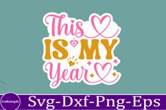 happy new year sticker Svg Bundle for Shirts 2025 New Year Product Image 14