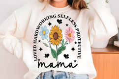 Mother's Day PNG Mama Boho Flowers Svg Product Image 1