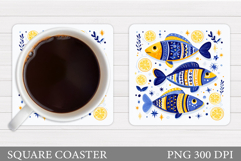 Fish Coaster Sublimation. Fish Sublimation Product Image 1