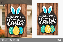 Happy Easter Garden Flag. Easter Garden Flag Sublimation Product Image 1