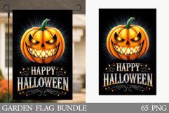 Pumpkin Garden Flag Sublimation. Halloween Garden Flag Product Image 1