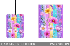Flowers Car Air Freshener. Floral Car Air Freshener Design Product Image 1