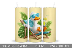 Cute Goose Tumbler Design. Cute Goose Sublimation Product Image 1