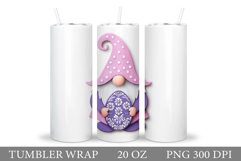Easter Gnome Tumbler Design. Easter Tumbler Sublimation Product Image 1