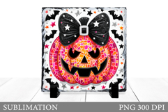 Halloween Pumpkin Slate Design. Halloween Sublimation Product Image 1