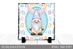 Easter Gnome Slate Design. Easter Gnome Sublimation Product Image 1