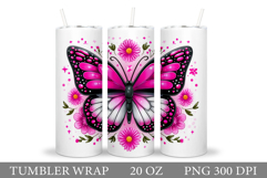 Butterfly Tumbler Sublimation. Butterfly Sublimation Product Image 1
