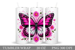 Butterfly Tumbler Sublimation. Butterfly Sublimation Product Image 1