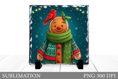 Cute Gingerbread Sublimation. Gingerbread Slate Design Product Image 1