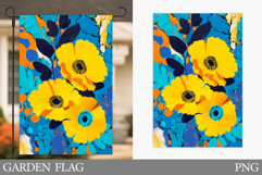 Flowers Garden Flag Design. Floral Garden Flag Sublimation Product Image 1