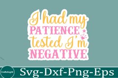 Sassy sticker svg Sarcastic SVG, Design, Funny Quotes SVG, Product Image 1