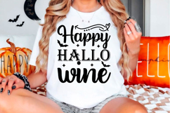 Happy hallo wine Halloween svg design Product Image 1