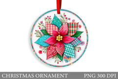 Poinsettia Christmas Ornament. Christmas Ornament Design Product Image 1