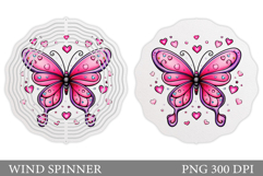 Butterfly Wind Spinner. Butterfly Sublimation Product Image 1