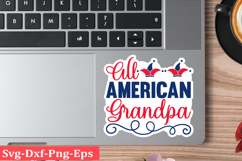 4th of July Sticker Svg Design, Patriotics Quotes Svg, Product Image 1