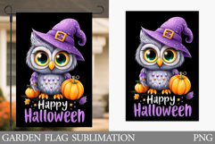 Halloween Owl Garden Flag. Halloween Garden Flag Product Image 1