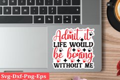 Valentine sticker SVG Design Valentine Love Sticker Svg Product Image 1