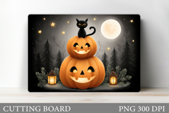 Black Cat Cutting Board. Halloween Cutting Board Design Product Image 1