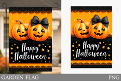 Pumpkin Garden Flag Sublimation. Halloween Garden Flag Product Image 1
