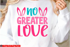 Happy Easter SVG Design Cute Easter Quotes SVG Bunny SVG Product Image 1